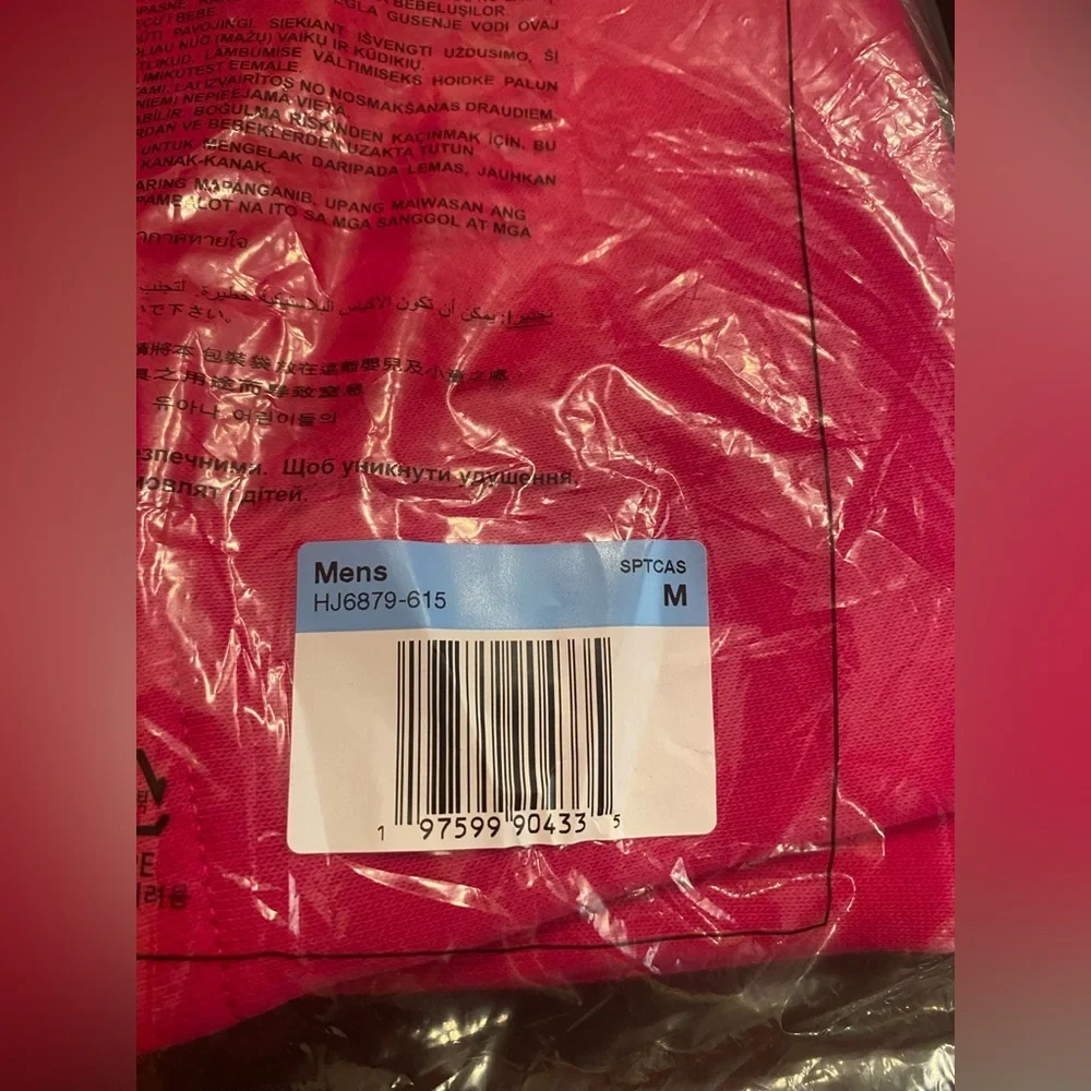 NWT Nike French Terry Sweat Shorts Fireberry‎ Pink Palm Trees HJ6879-615 Mens